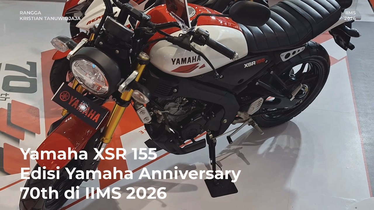Yamaha XSR 155 Edisi Yamaha Anniversary 70th di IIMS 2026