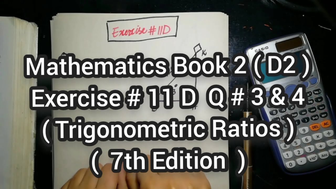 Mathematics Book 2 (D2) |  7th Edition | Exercise # 11 D | Q # 3 & 4 | Ifra Syed | in Urdu\Hindi