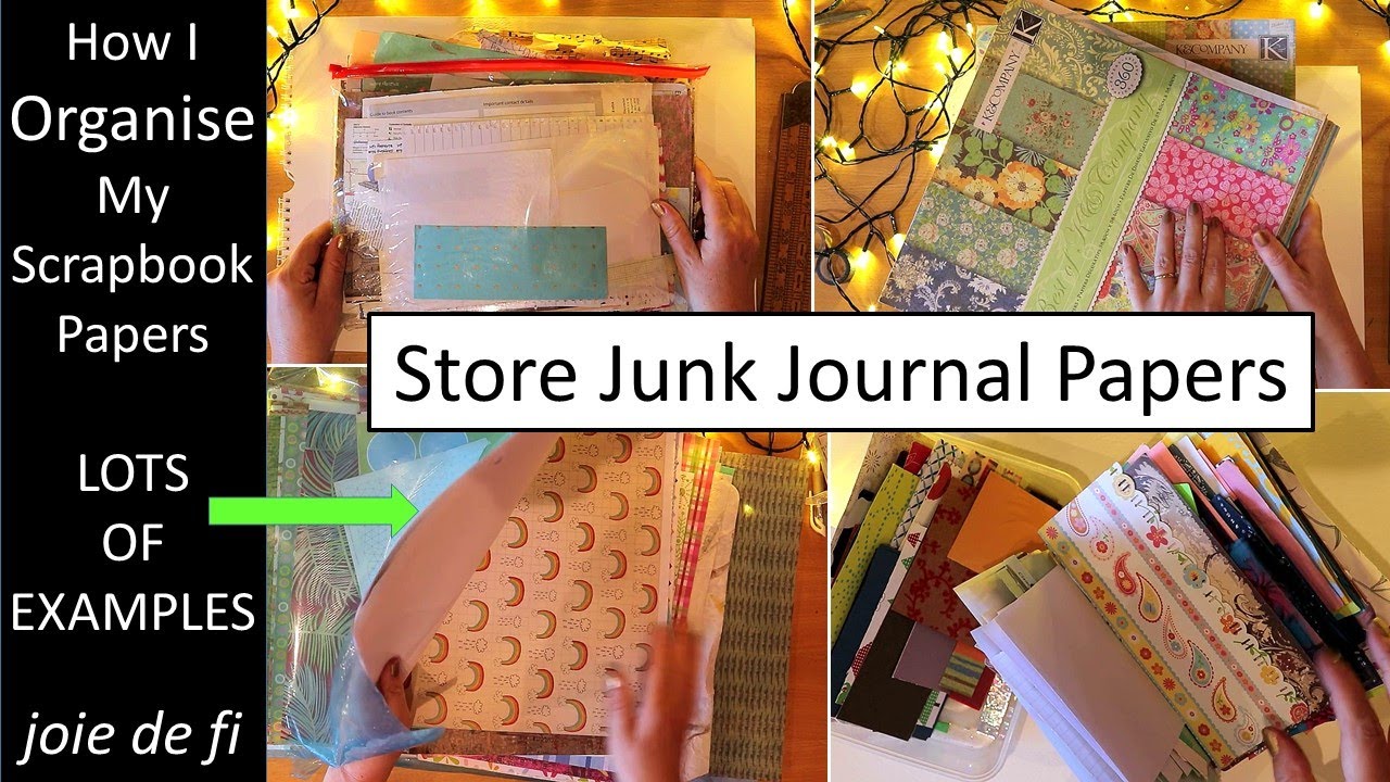 How I Organise My Scrapbook Paper