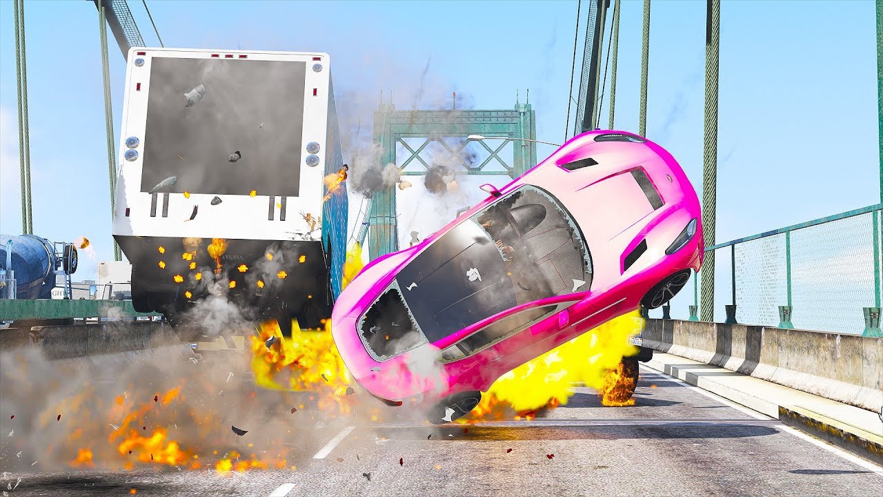 GTA 5 | Super Luxury Car Crash Explosion