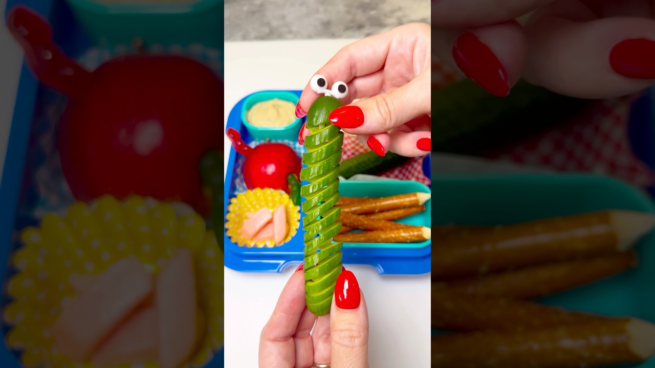 Back to School themed lunch 🎒📚 🍎✏️ #LunchInspo #BackToSchool #FunLunchIdea #CreativeLunch