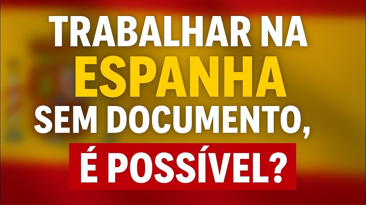 Como conseguir emprego na Espanha sem documentos🇪🇸.
