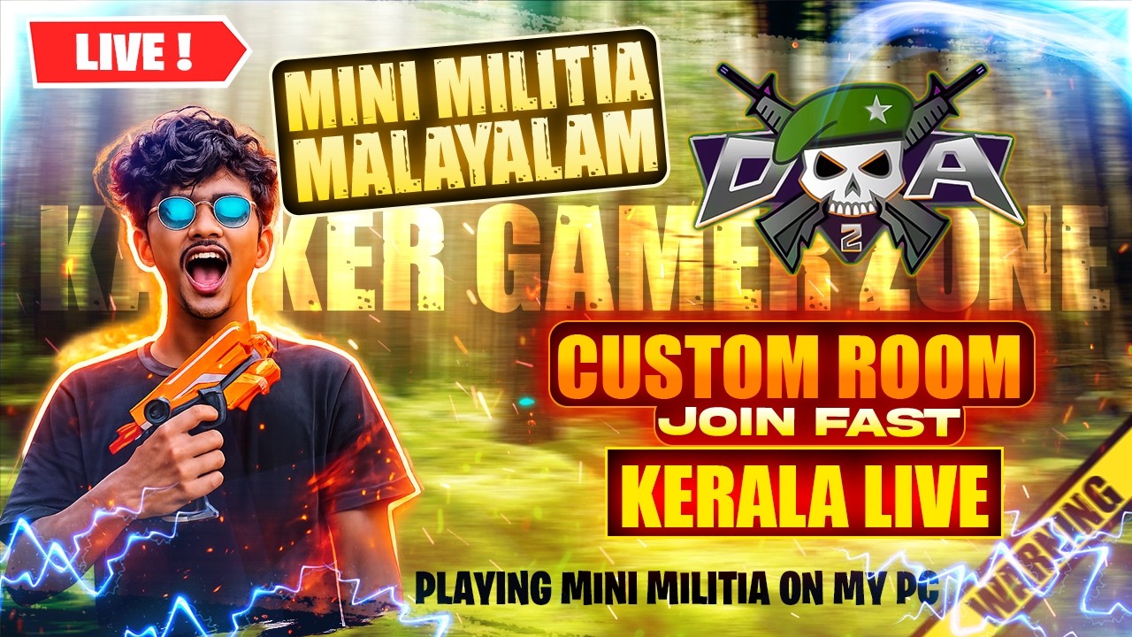 🔴 Mini Militia Live - Fun Custom Room Match