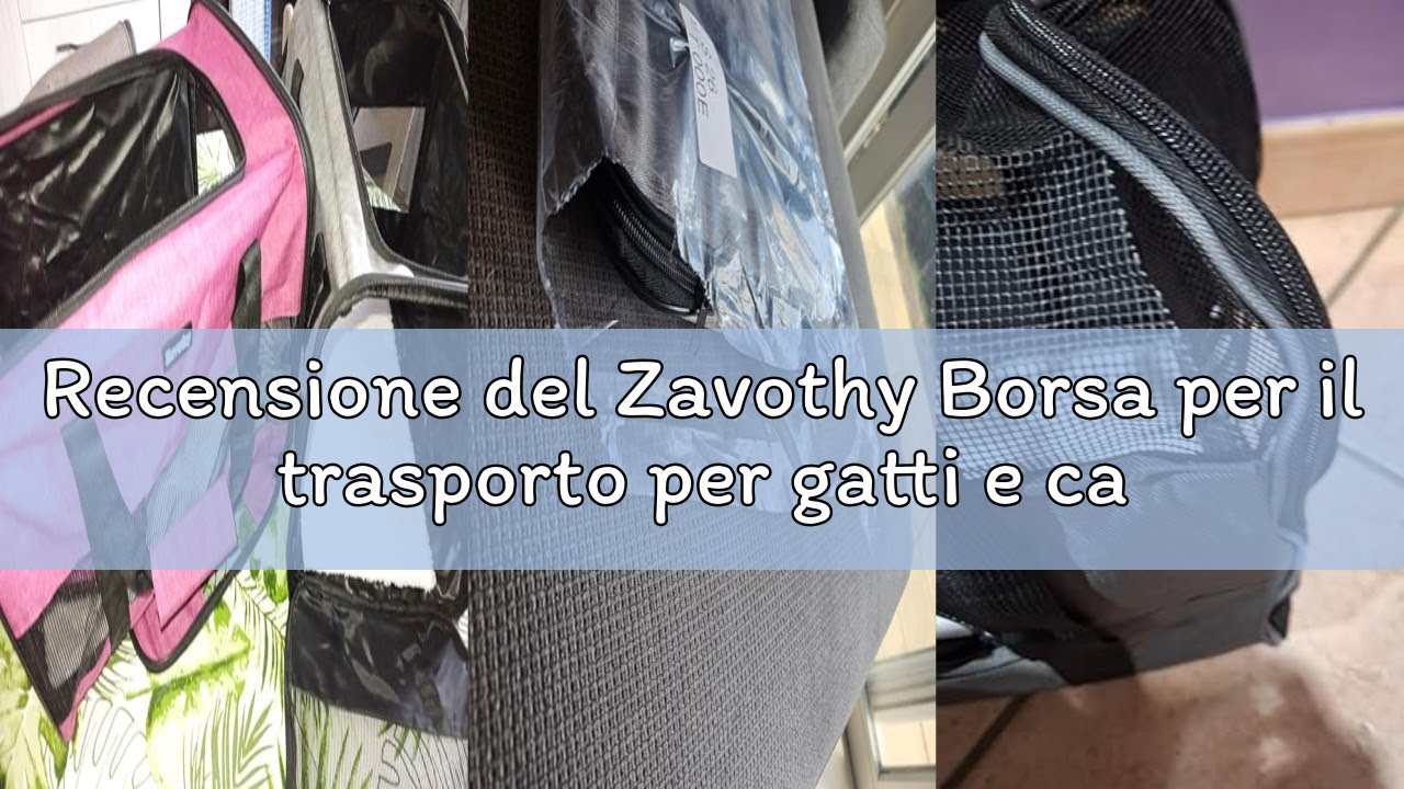 Recensione del Zavothy Borsa per il trasporto per gatti e cani, borsa per il trasporto, traspirante