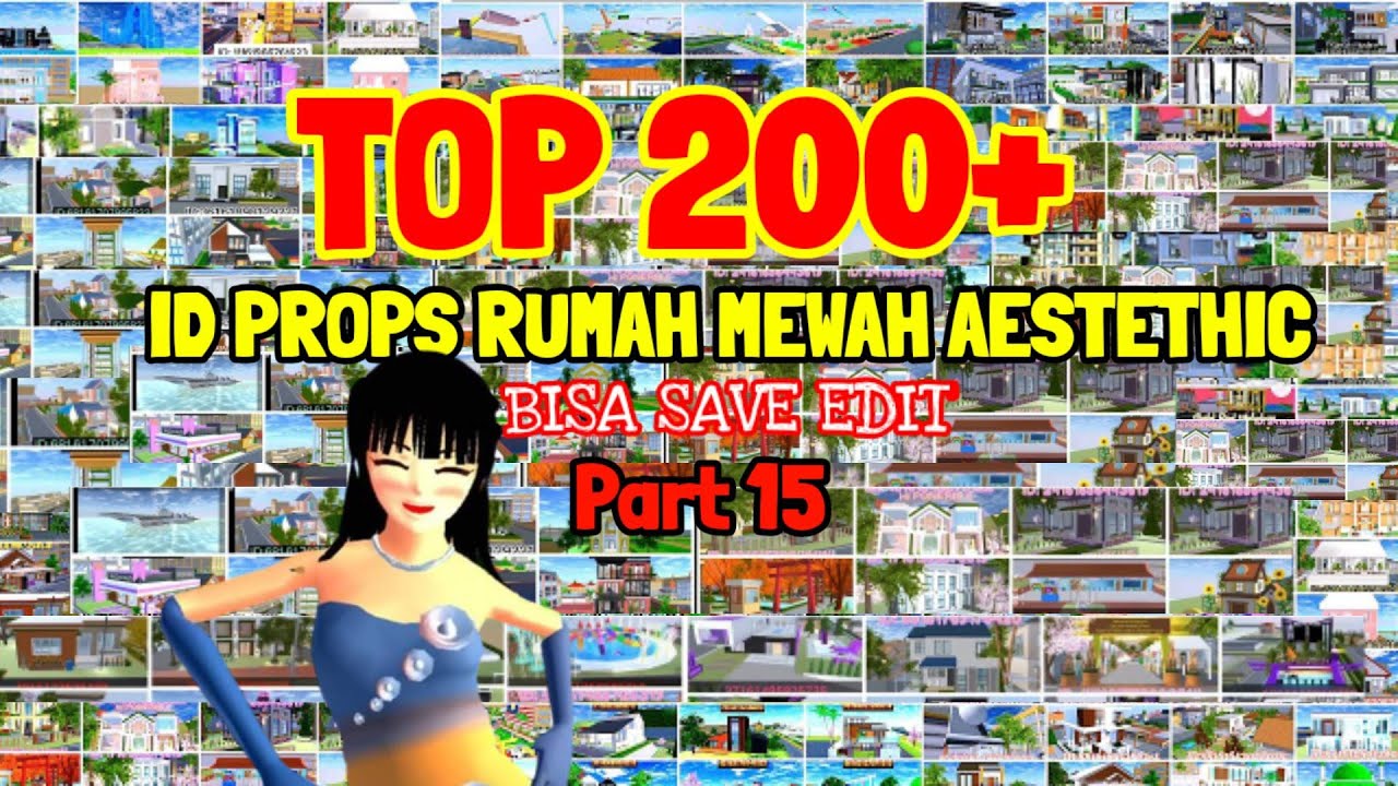 ТОП-200+ РОСКОШНЫХ И ЭСТЕТИЧЕСКИХ ДОМОВ, часть 15 | Sakura School Simulator