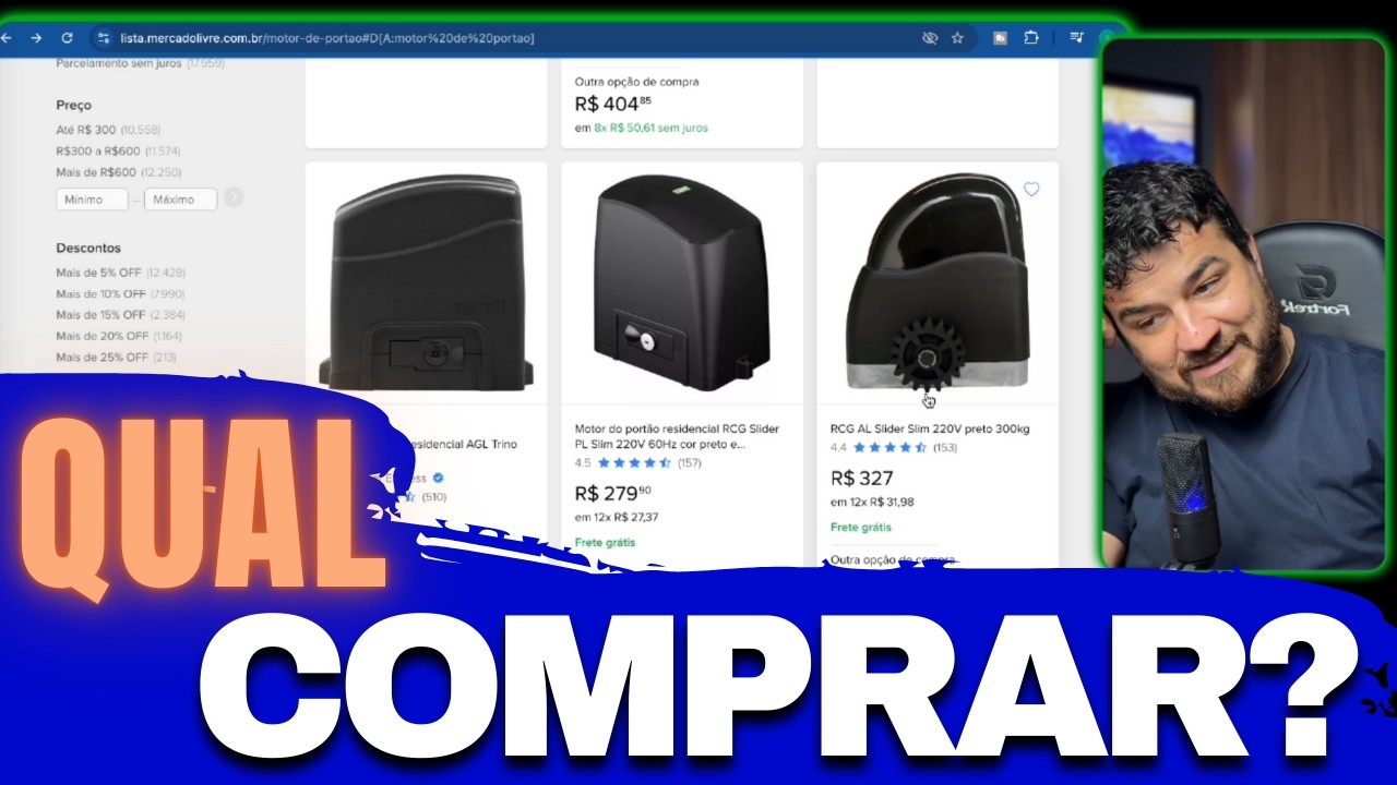 Top 5 Melhores Motores para Port&atilde;o Eletr&ocirc;nico no Mercado Livre: Qual &eacute; o Ideal para Seu Port&atilde;o?