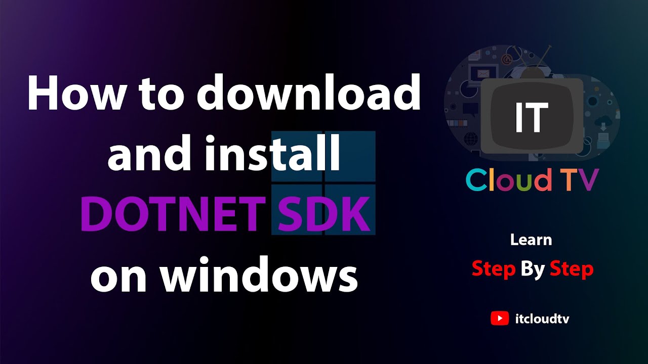 How to download and install DOTNET SDK on windows