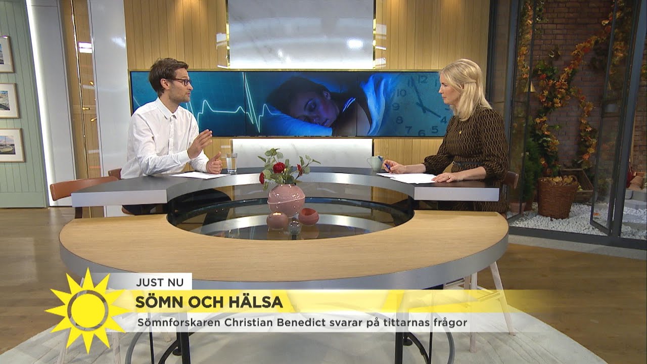 Sömnforskaren svarar på tittarfrågor: "Kan för lite sömn ge bestående hjärnska… - Nyhetsmorgon (TV4)