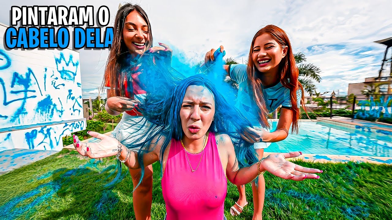 As Valentonas Pintaram o Cabelo da Lavínia de Azul *ela chorou?