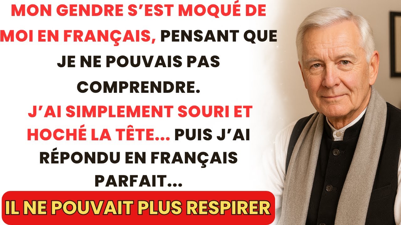 Mon Gendre S’est Moqué De Mon « Cadeau Bon Marché » – J’ai Répondu En Français Parfait