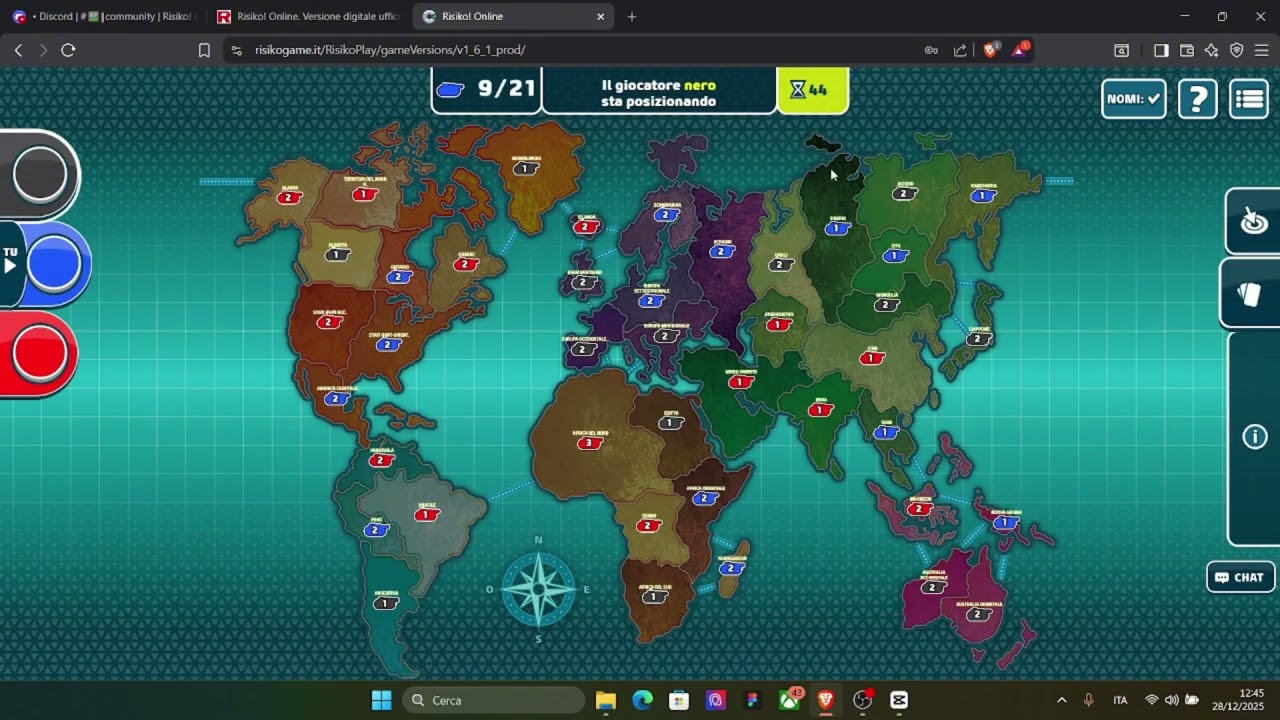 Risiko! Online La versione digitale ufficiale di RisiKo! - Tutorial 3: Pulsanti e bottoni del gioco