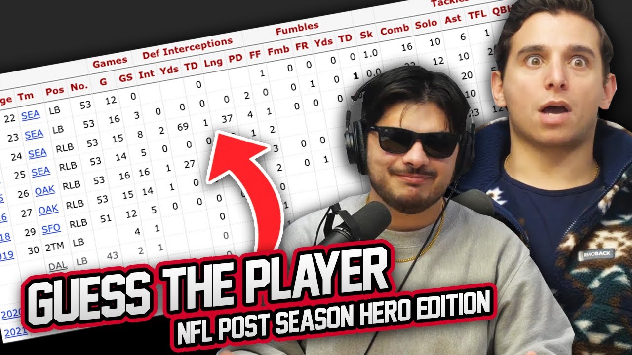 Can We Name These NFL POSTSEASON HEROES Only By Their Stats? (Refguess)