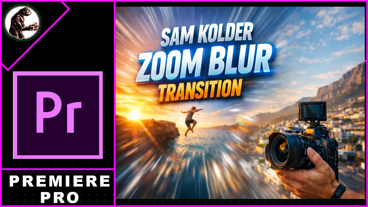 Premiere Pro How to Make Sam Kolder ZOOM BLUR Transition Tutorial