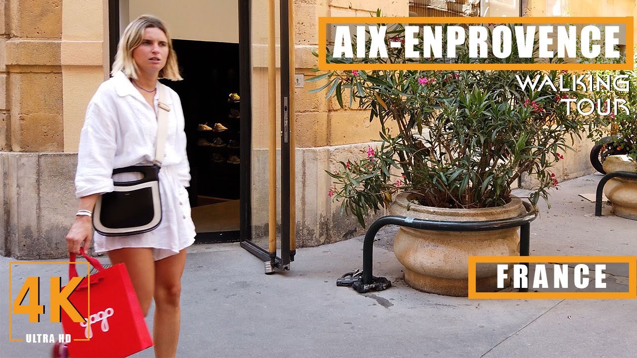 AIX-EN-PROVENCE, FRANCE - 4K WALKING TOUR - TRAVEL 2023