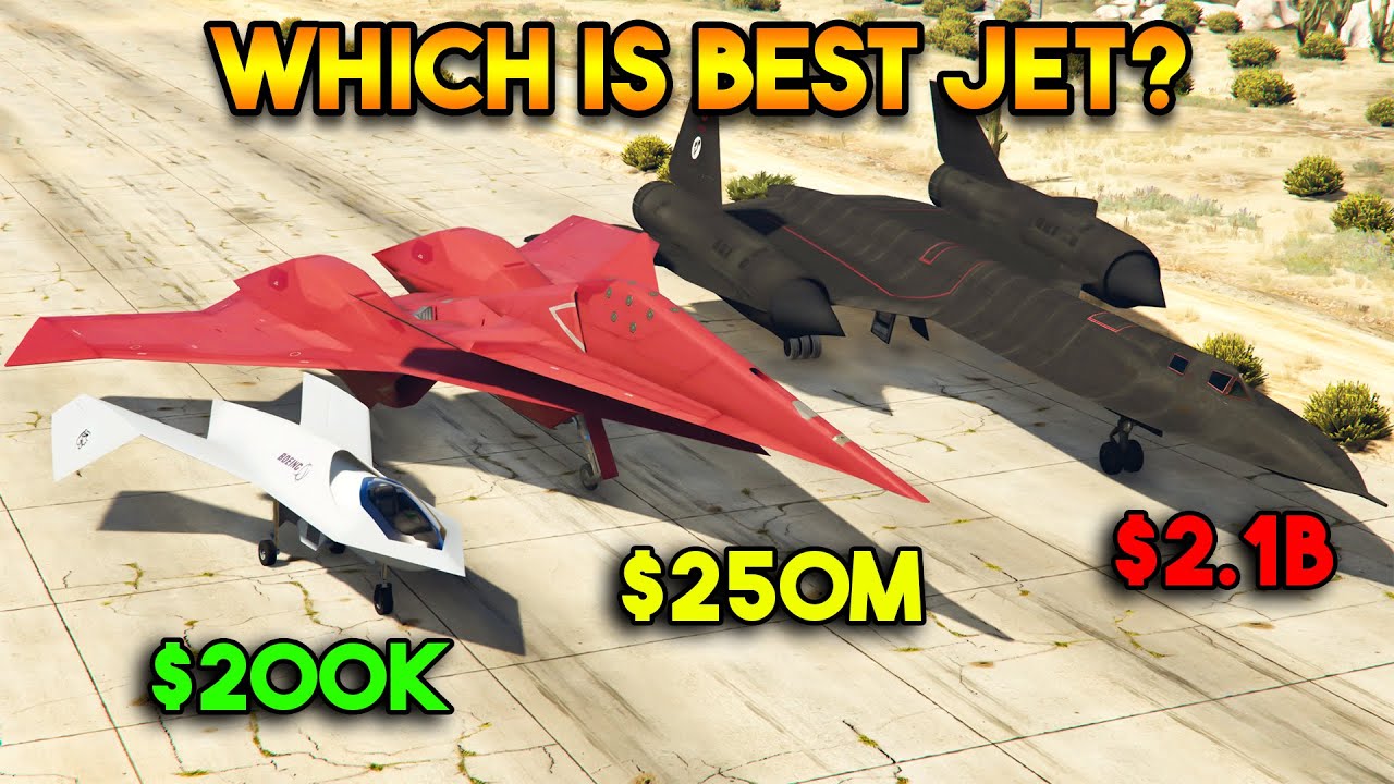 GTA 5 MAIN CHARACTERS GOT JET (WHICH IS BEST JET?)