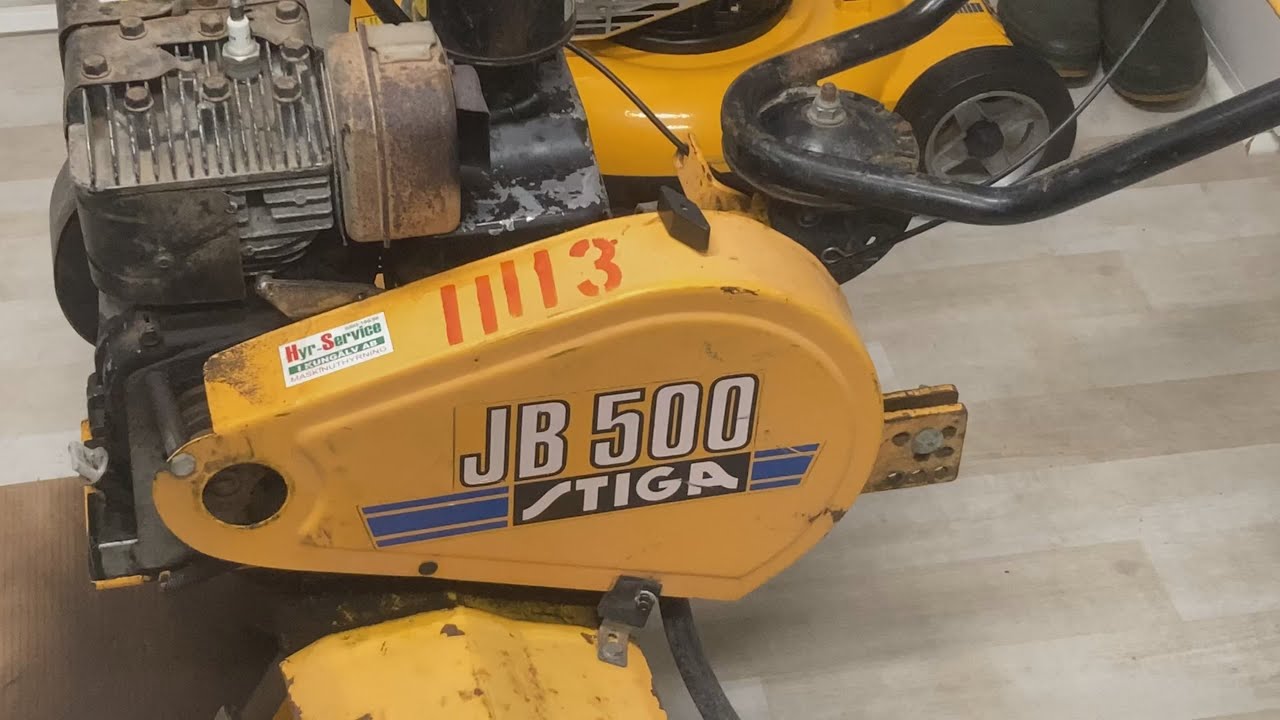 Jordfräs Stiga JB 500 - Del 1 -  Plocka ner motor