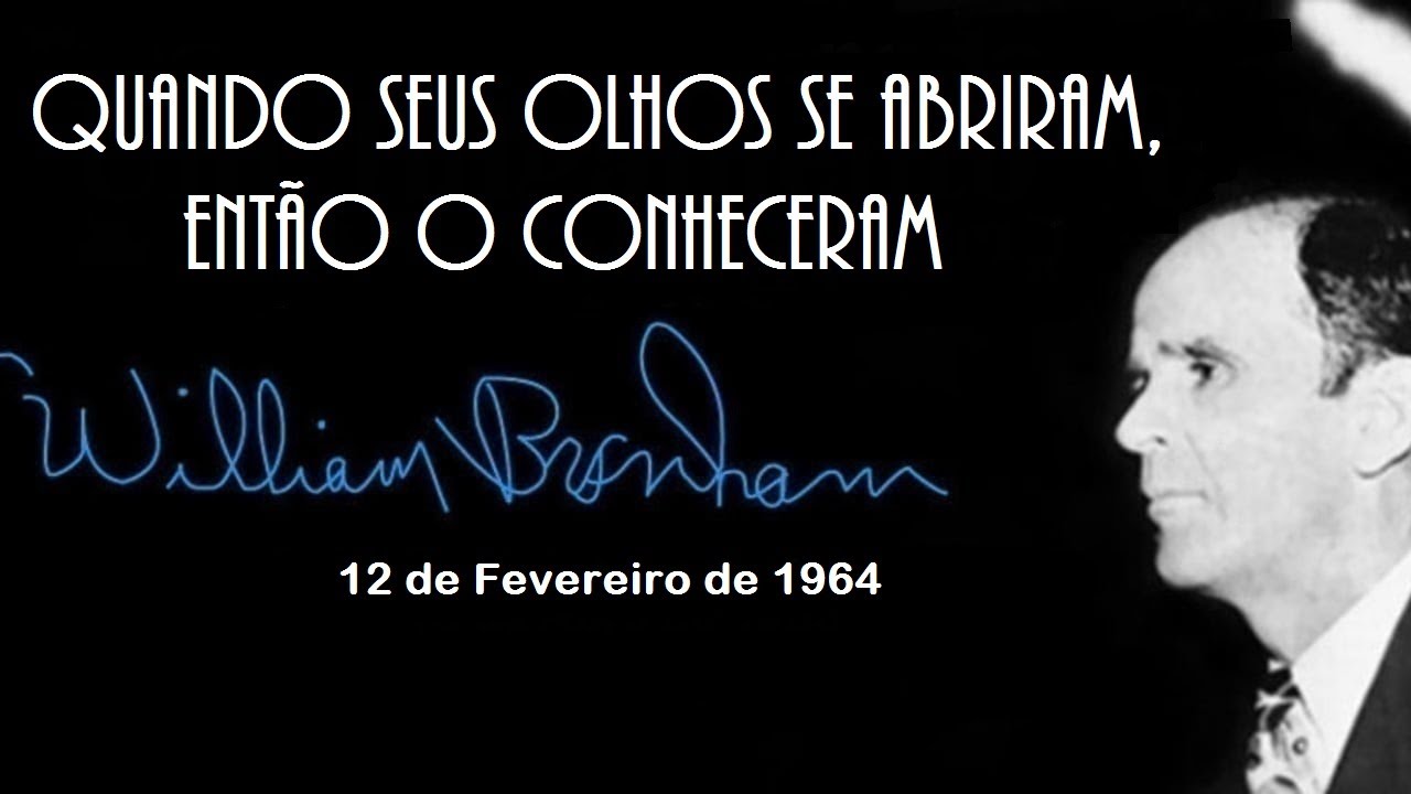 Quando Seus Olhos se Abriram Então O Conheceram (Tradução Inédita da GVD)