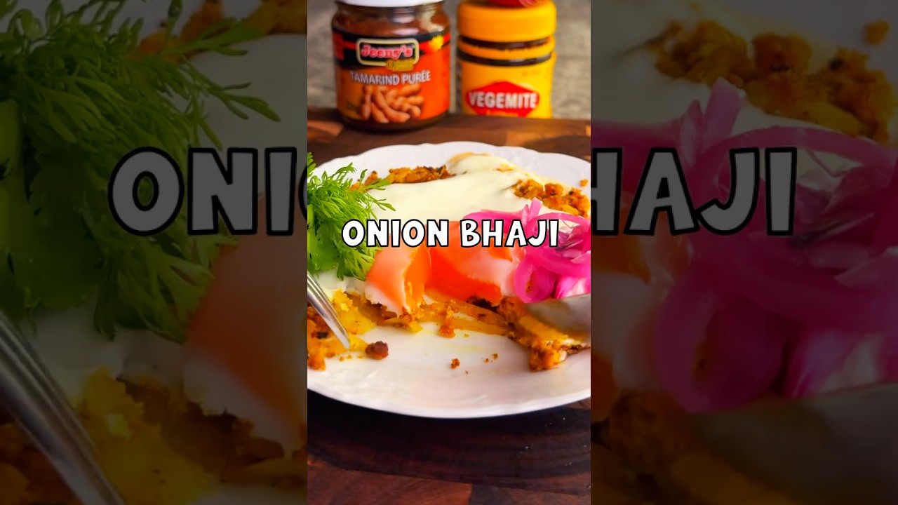 Onion Bhaji Fried Eggs 🍳