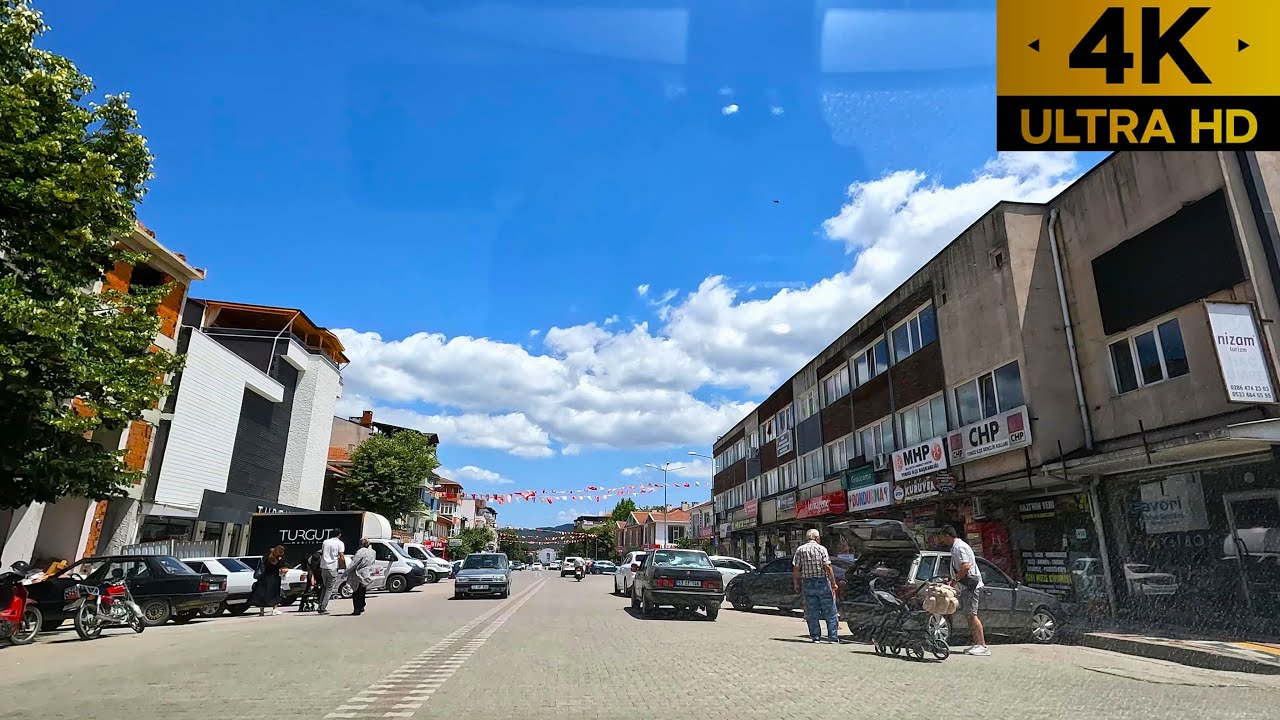 Çanakkale Yenice | Çarşı ve Şehir Merkezi Turu | City Center Driving Tour | 4K | 30Fps | 2025 |