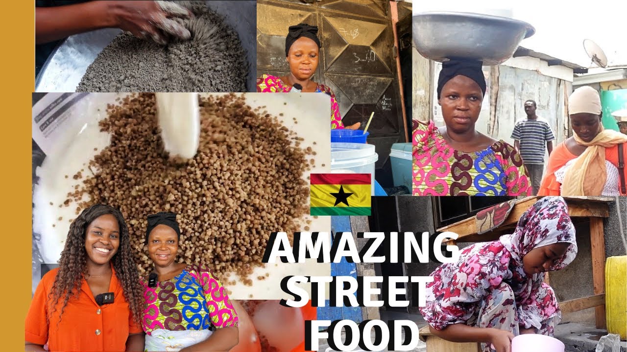 HOW BRUKINA IS MADE | SELLING POPULAR STREET FOOD | LIVING IN GHANA