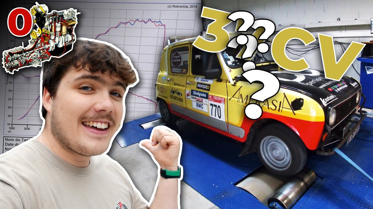 BANC de PUISSANCE pour la 4L ! 🤯 (OBJECTIF 70 CV !? ) | PRÉPA CLÉON 1108 CM³ EP00