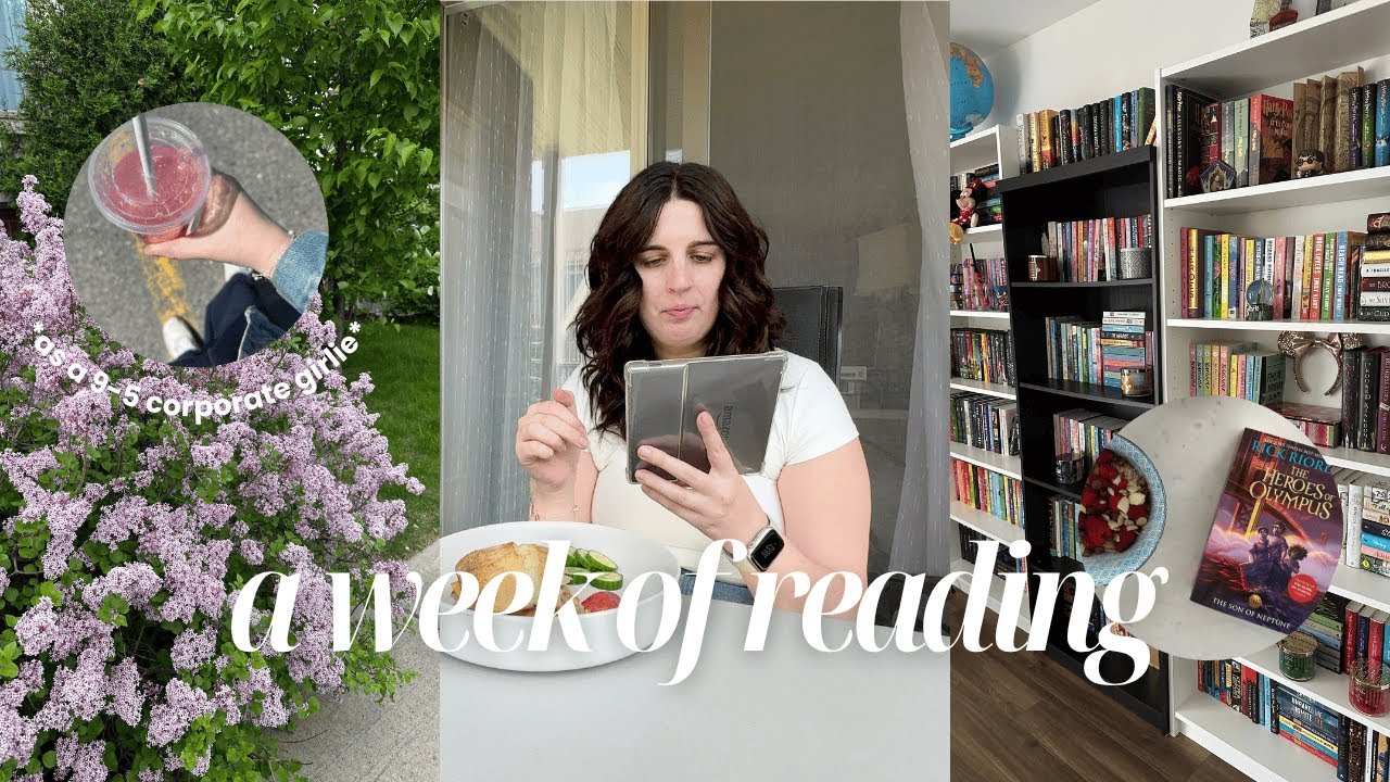 how much i *realistically* read in a week 📖💫🎧 as a corporate girlie working a 9-5
