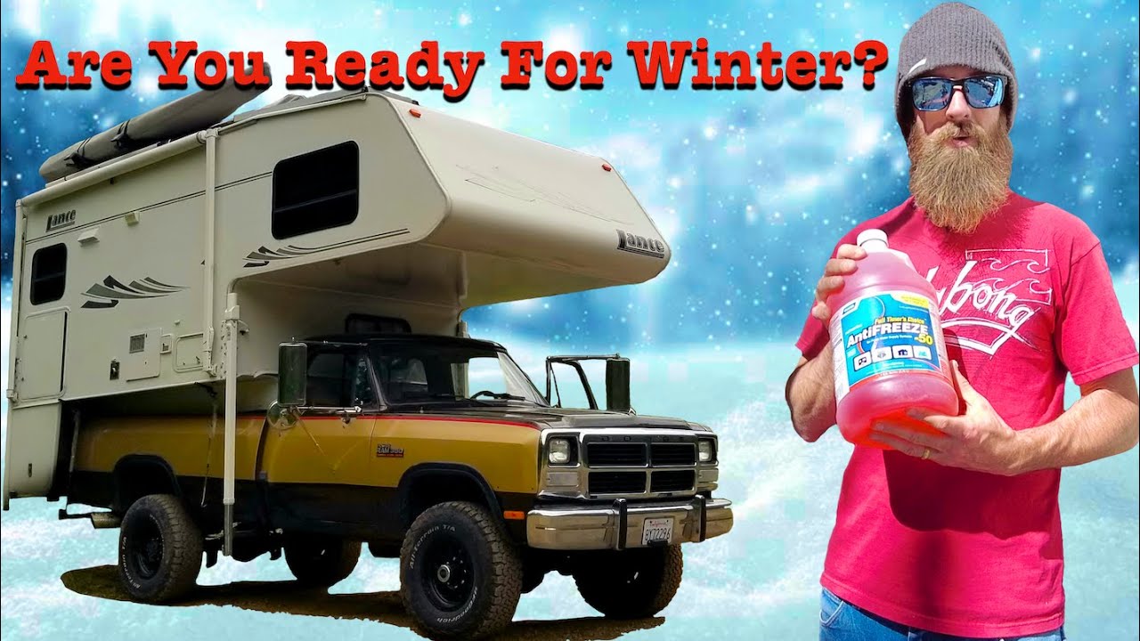 How To Winterize Your RV | Truck Camper | Van Life | DestinatioNow