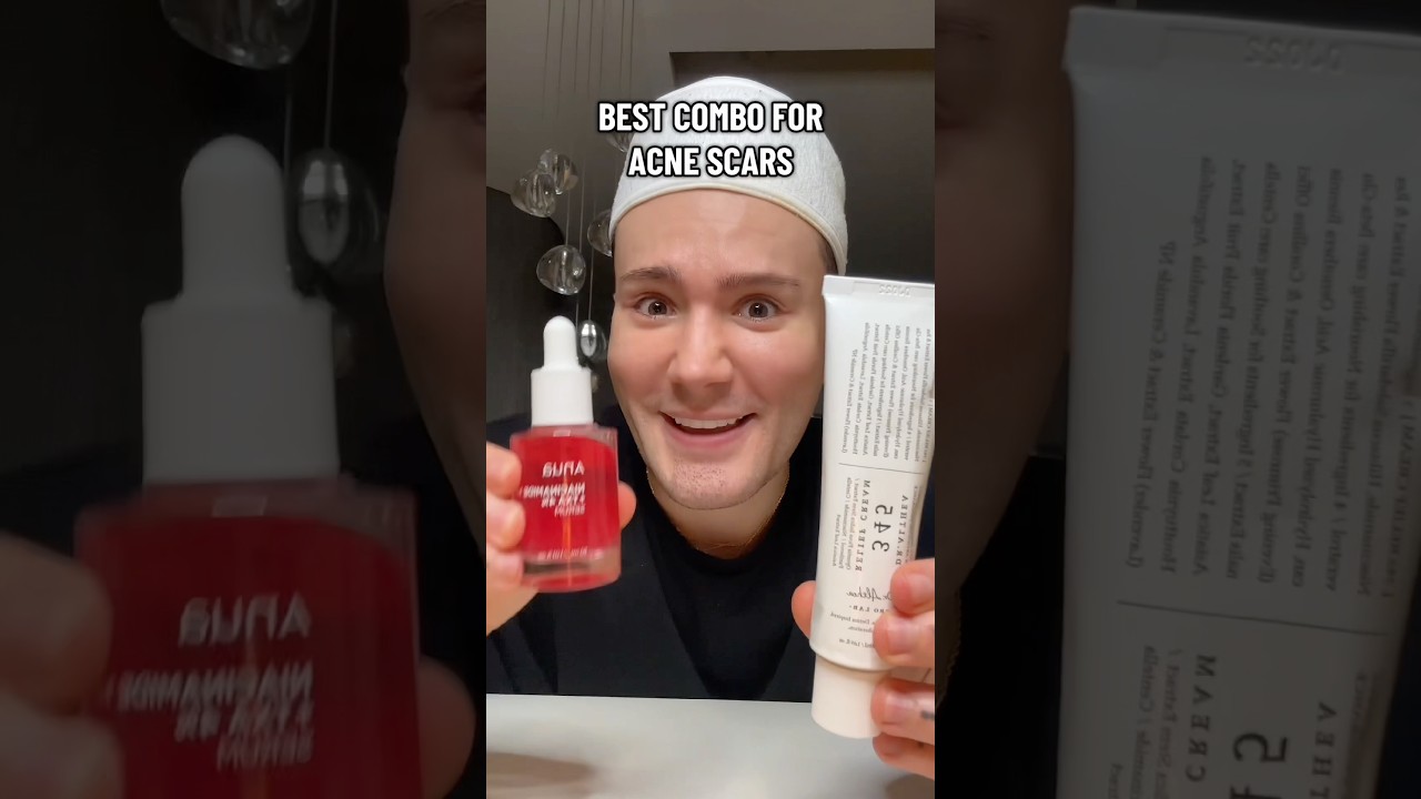 THE BEST COMBO FOR ACNE SCARS!😱 #acne #acnetreatment #skincare #skincareroutine #kbeauty #skin