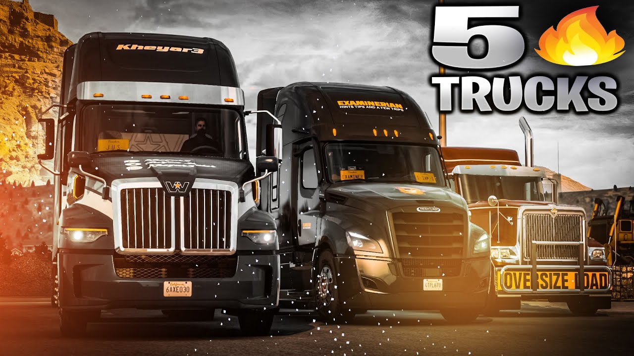 5 OF THE BEST 🔥 2023 TRUCKS for ATS 1.47 | ATS Mods