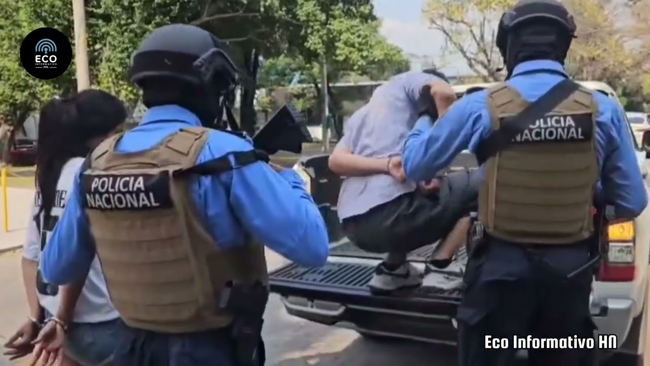 San Pedro Sula, 1/5/25, DIPAMPCO CAPTURA  AL SINIESTRO Y A LA FLACA EN LA SANDOVAL SORTO