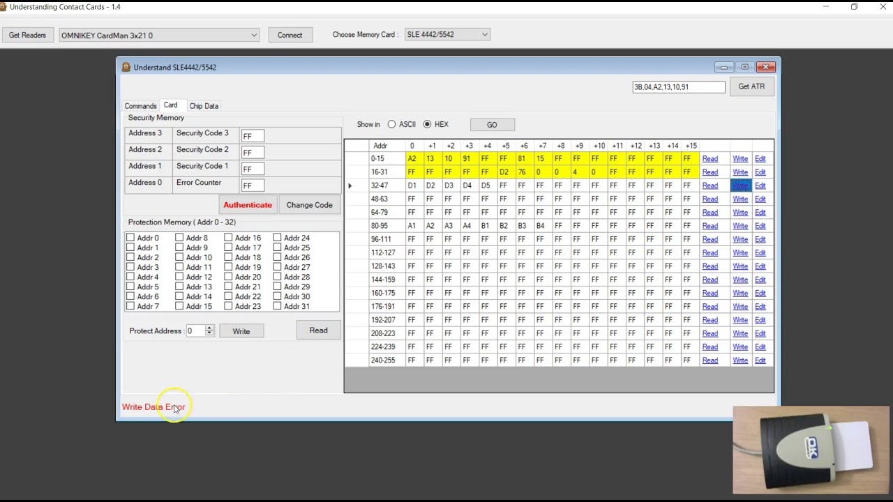 OMNIKEY 3121 Reader Writer - SLE4442