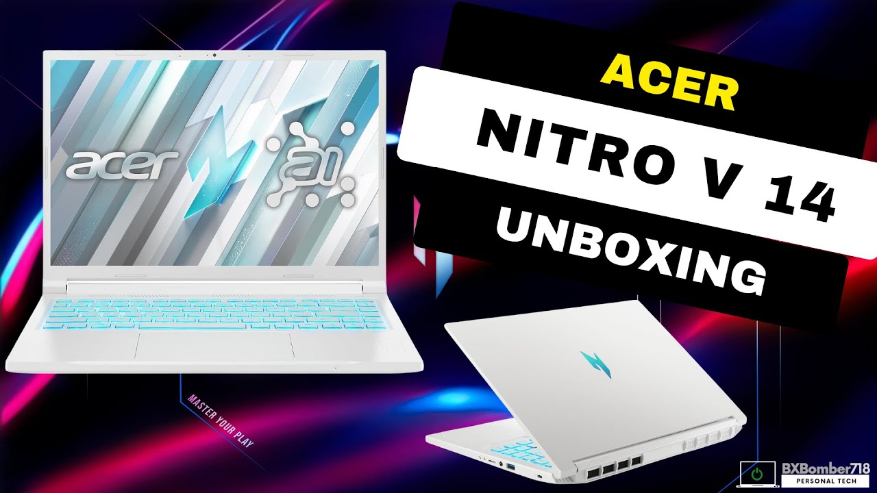 Распаковка Acer Nitro V 14 AI | НОВАЯ БЕЛАЯ ВЕРСИЯ | Лучший бюджетный игровой ноутбук! #ACER #NIT...