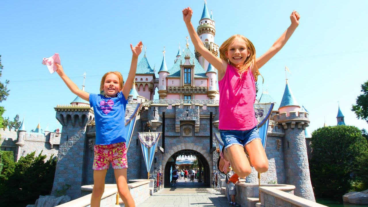 Amelia, Avelina and Akim adventure to Disneyland using a magic stick