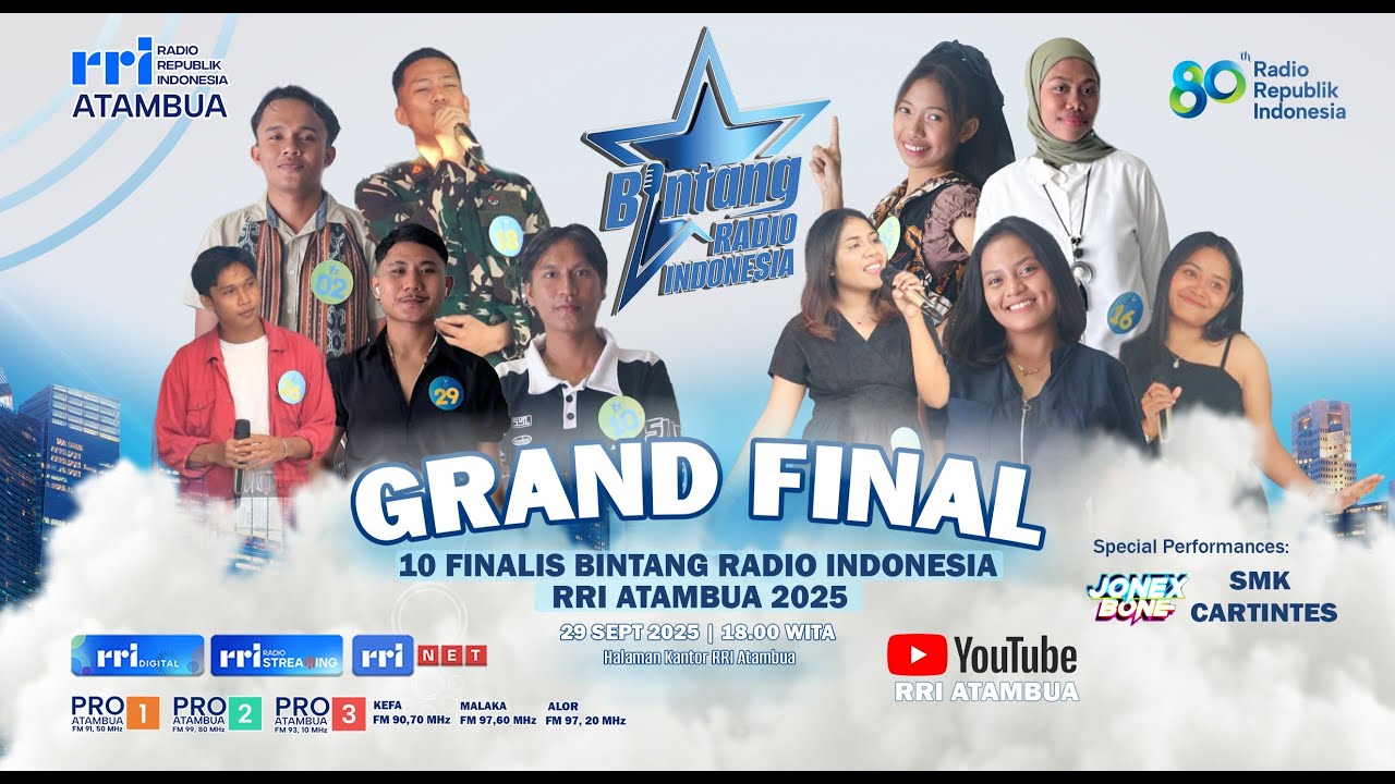 [LIVE] GRAND FINAL BINTANG RADIO RRI ATAMBUA 2025 || SELASA, 29 SEPTEMBER 2025