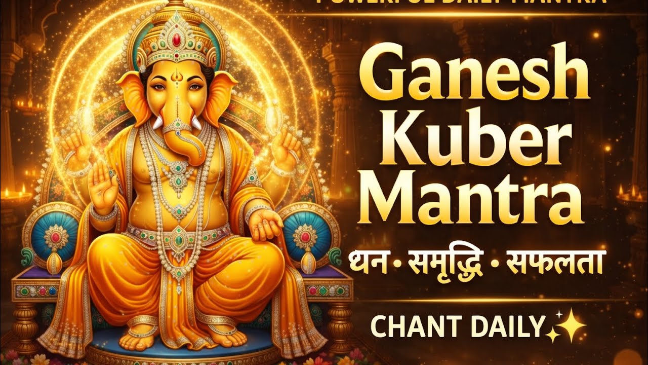 Morning Ganesh Kuber Mantra 🌅 Start Your Day with Abundance