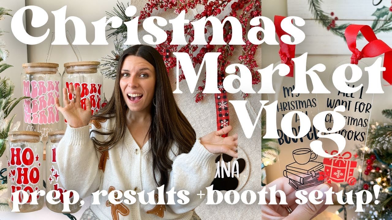 CRAFT FAIR VLOG! Booth Setup, Market Results, + Last Minute Prep!🎄