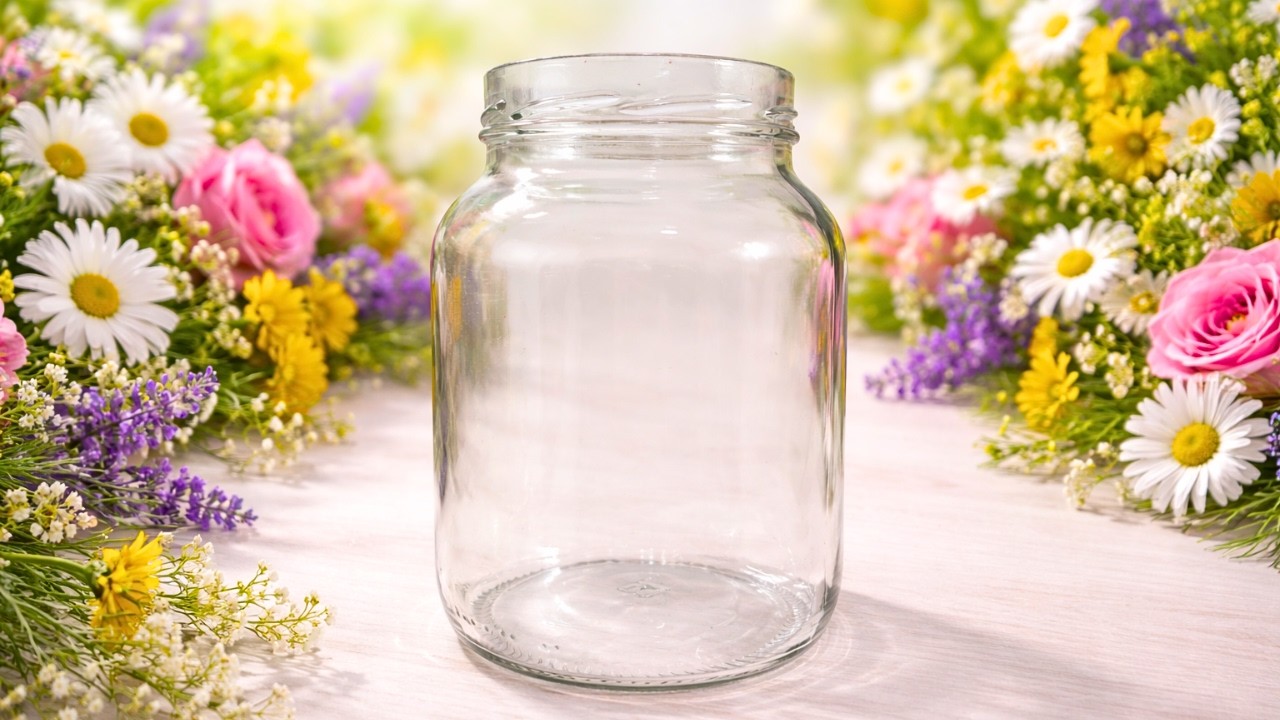 POTE de VIDRO vira lindo VASO DECORATIVO VINTAGE gastando muito pouco!!