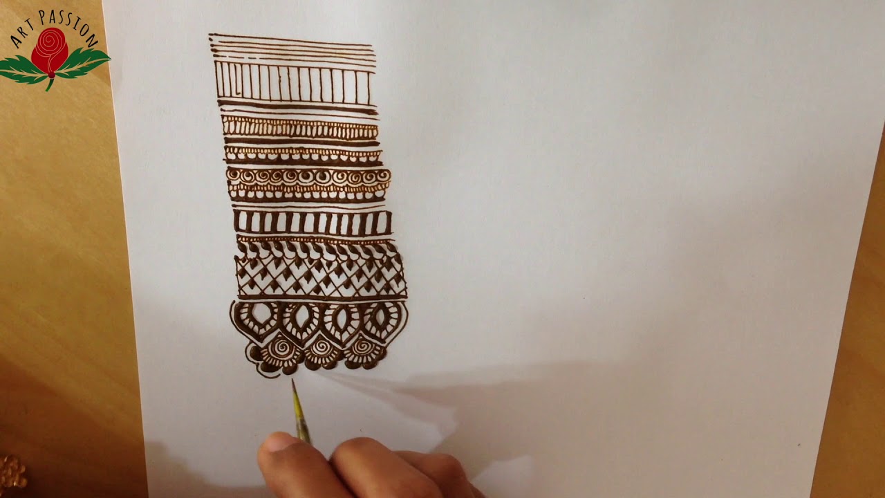 Practice simple, easy and intricate mehndi design elements with me :practice 14
