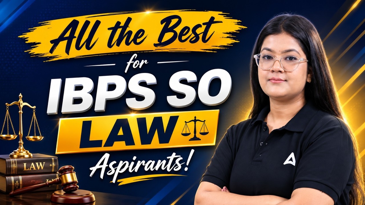 All the Best for IBPS SO Law Aspirants | Exam Strategy & Preparation 2026