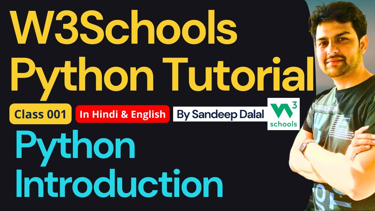 W3Schools • W3Schools Python • W3Schools Python Tutorial • Class 001 • Python Introduction