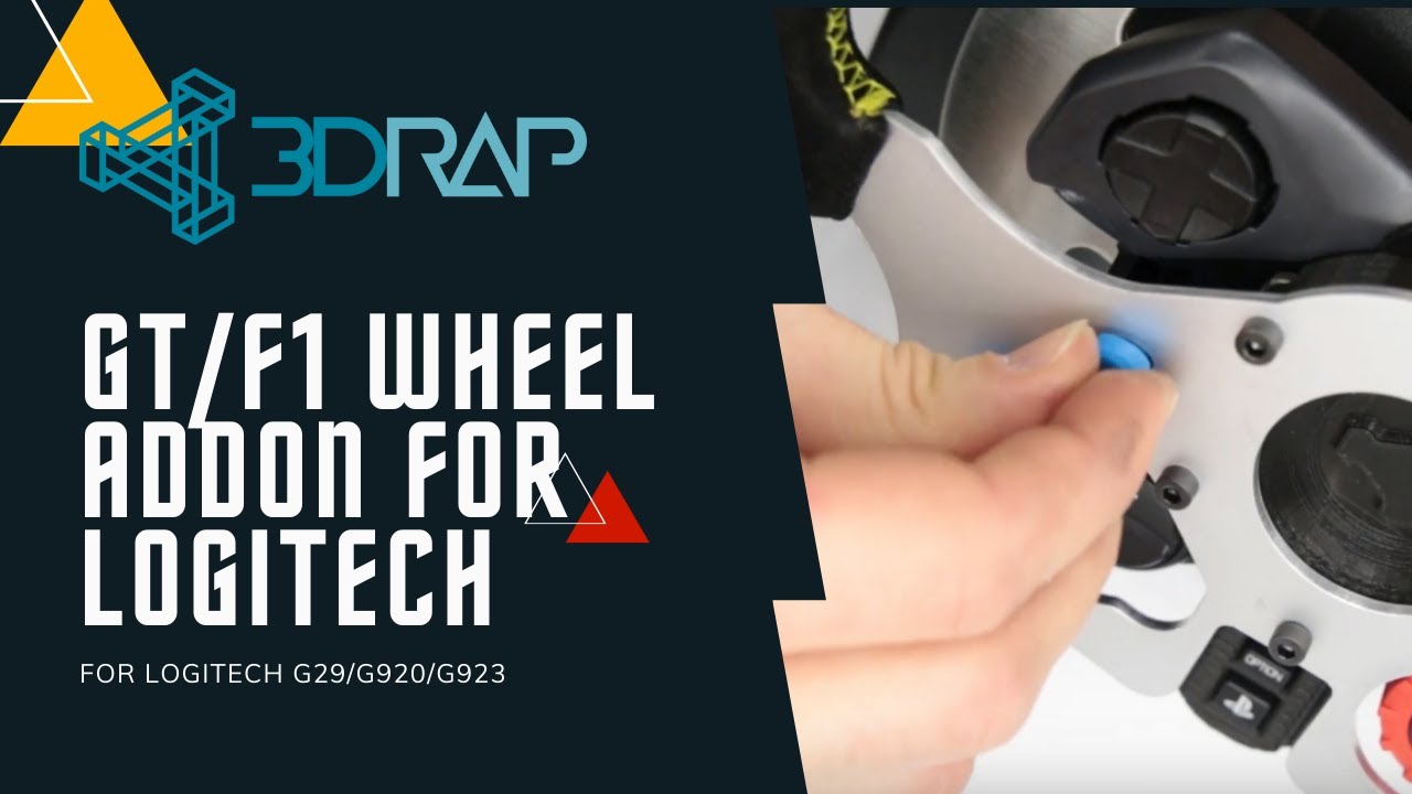 GT / F1 Wheel AddOn for Logitech G29 / G920 / G923 by 3DRap - Mounting