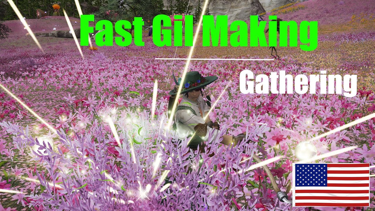 FF14 - Fast Gil Making with gatherers! 1M/hour - English Version