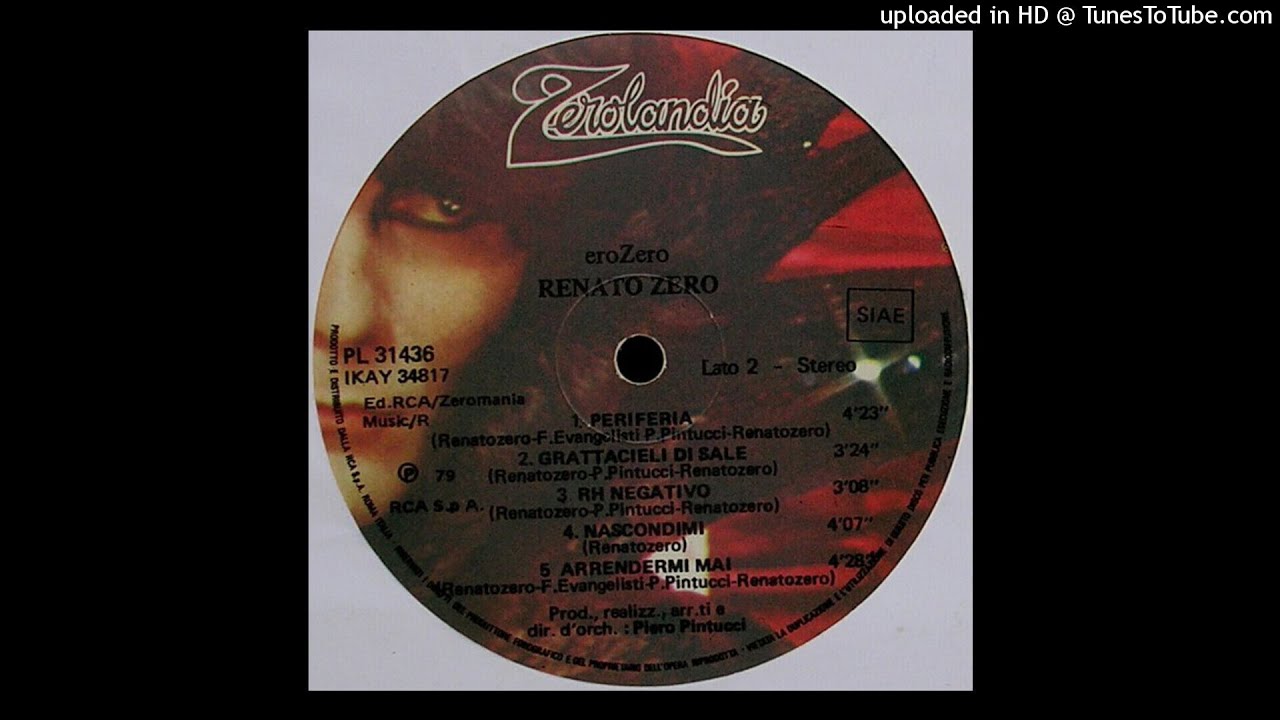 Renato Zero - Arrendermi Mai