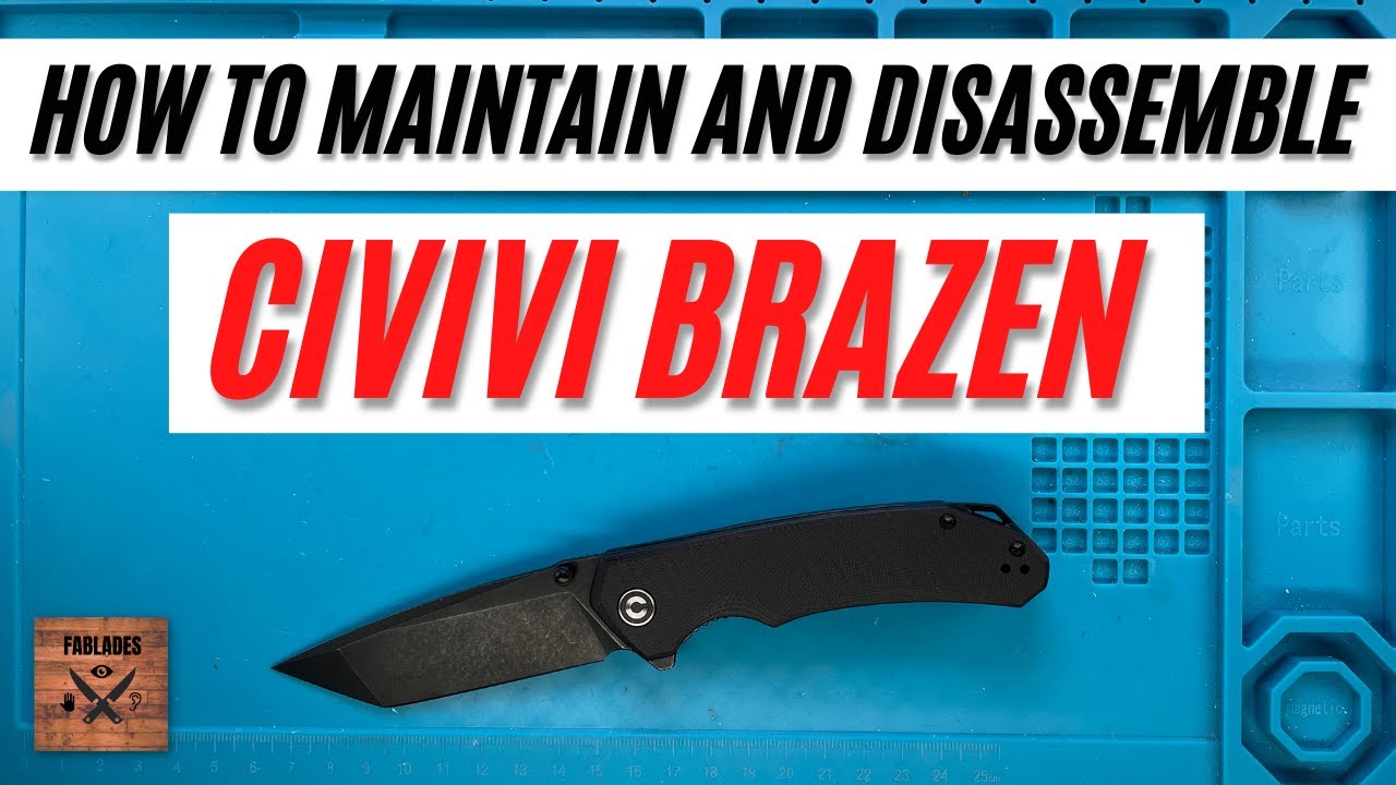 How to Maintain and Disassemble the Civivi Brazen Tanto Pocketknife. Fablades Full Review