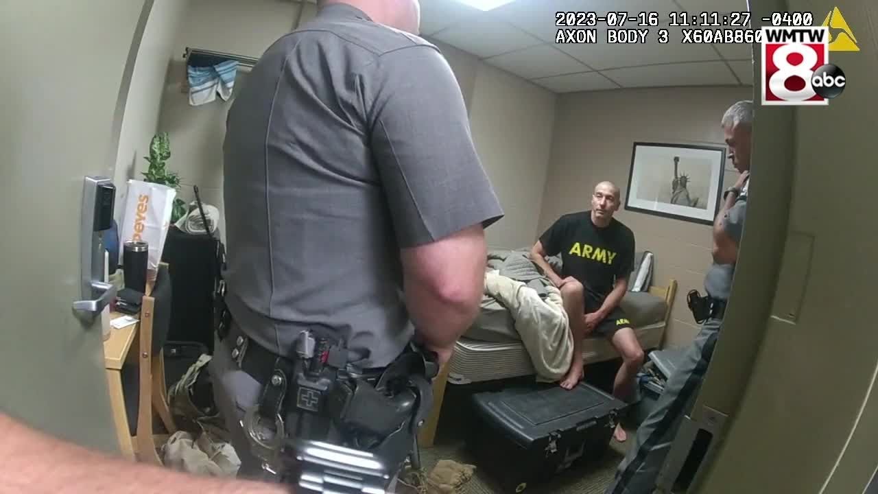‘I am capable’: Chilling footage shows Lewiston shooter mass Robert Card speaking with troopers
