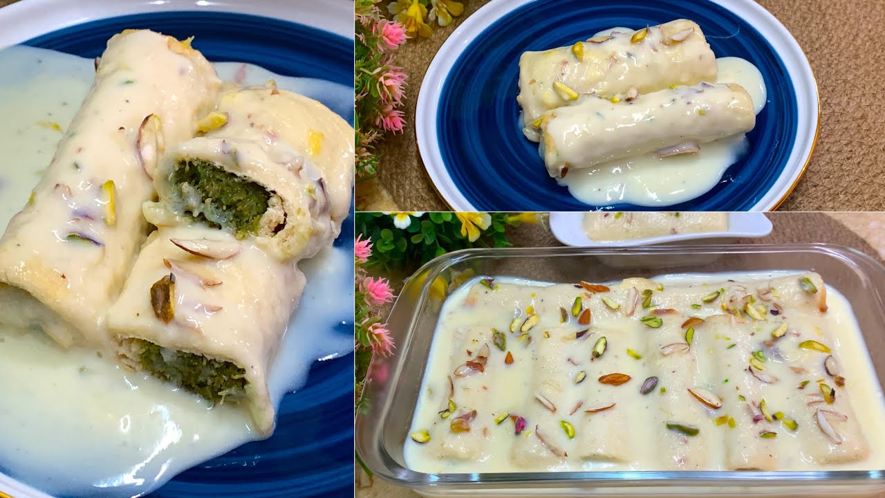 New Eid Dessert Recipe | Eid Special Recipes | Eid Special Kunafa Malai Rolls | Easy Dessert Recipe