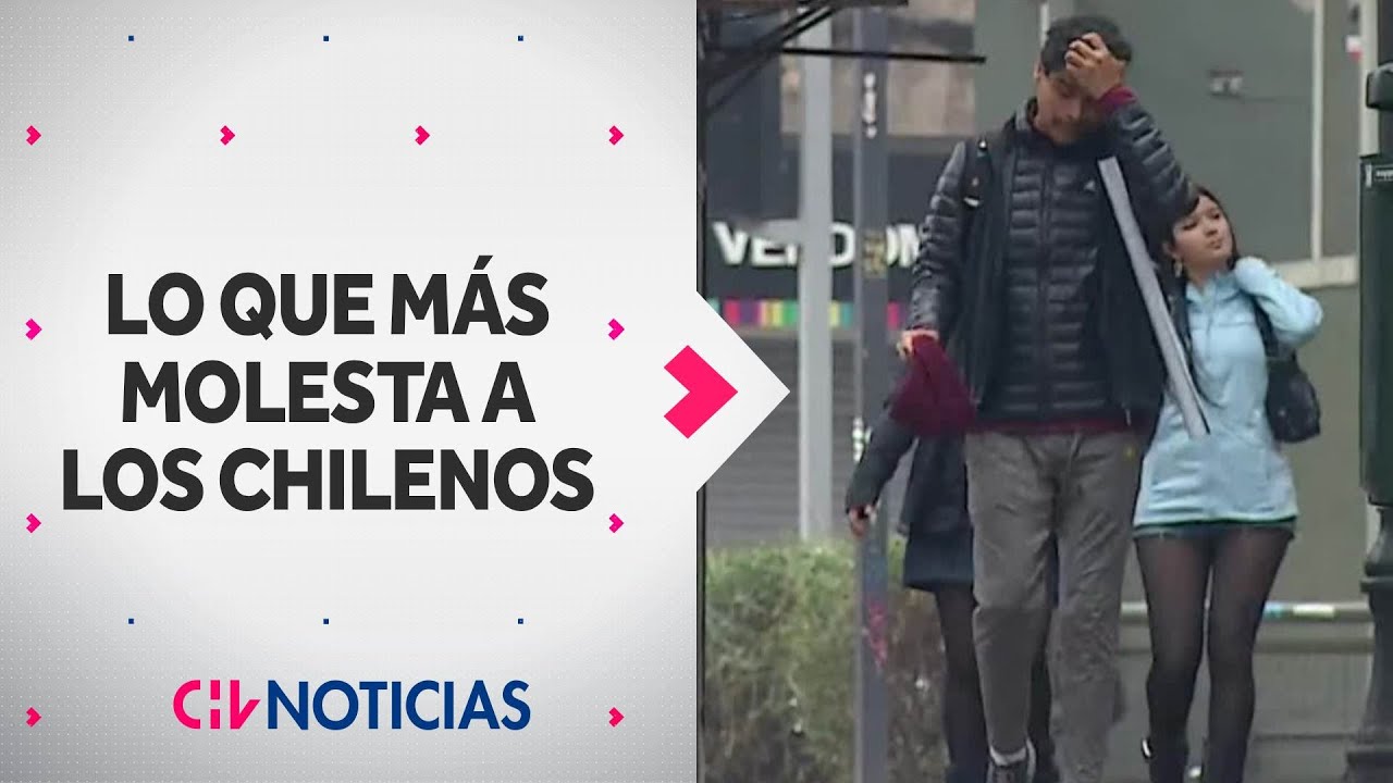 Encuesta reveló cuáles son las incivilidades que más molestan a los chilenos - CHV Noticias