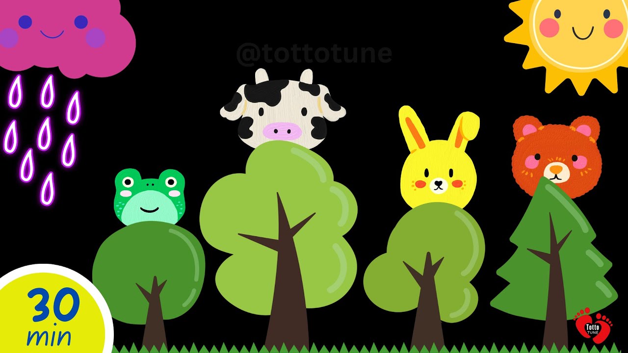Colorful Friendship Adventure | Baby Sensory High Contrast & Soothing Music!