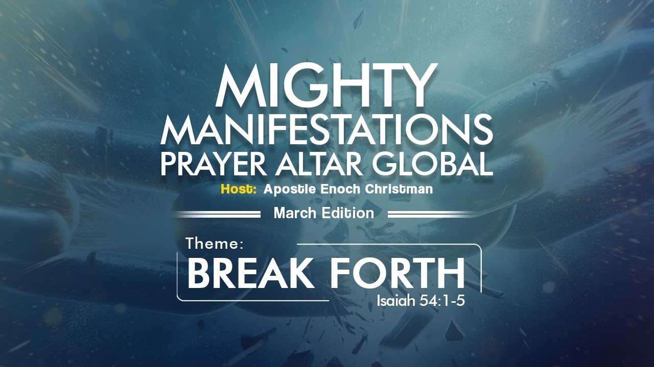 Welcome to the Mighty Manifestations Prayer Altar Global || Day one seventh || word session