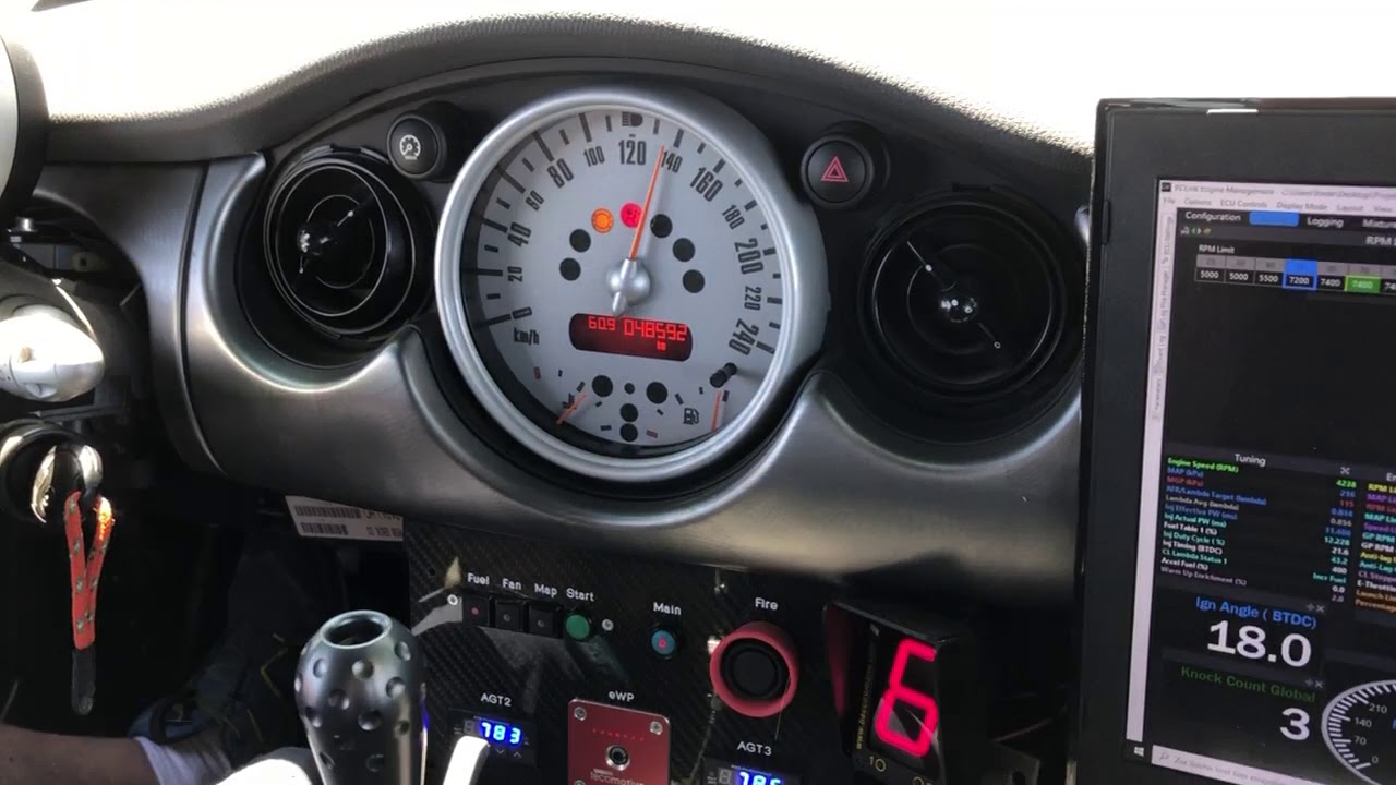 Erste Testfahrt im R53 mit Sequentiellem Getriebe und Vipec ECU  01.06.2020